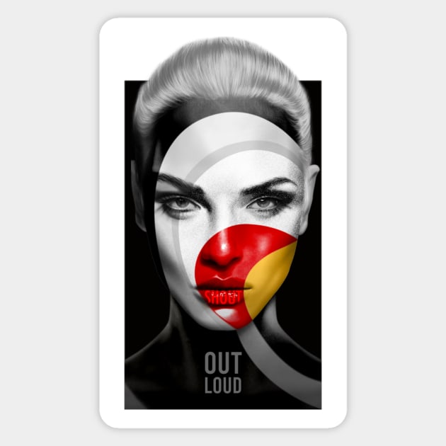 OUT LOUD Sticker by giuliorossi